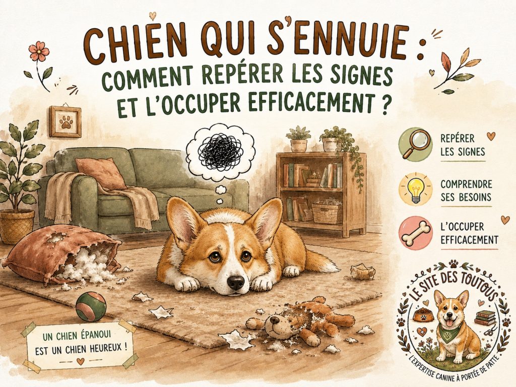 occupation d'un chien qui s'ennuie