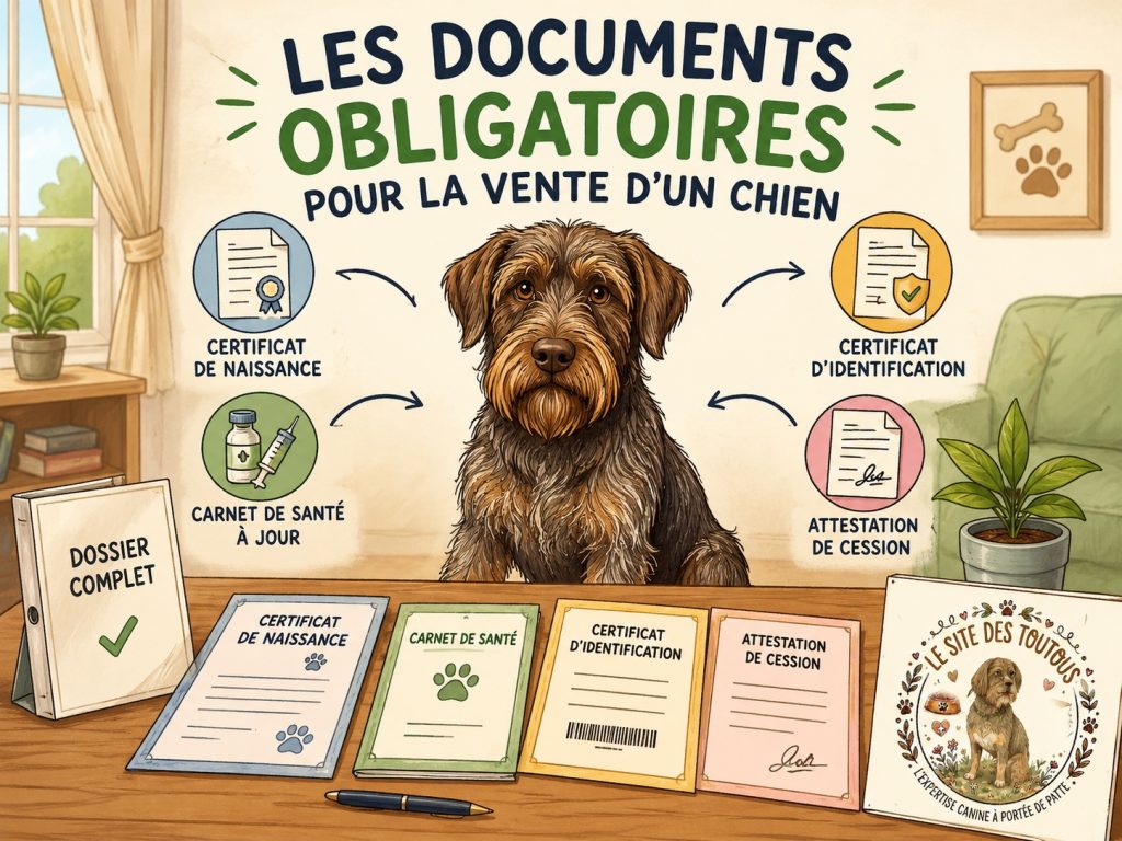 documents obligatoires vente chien