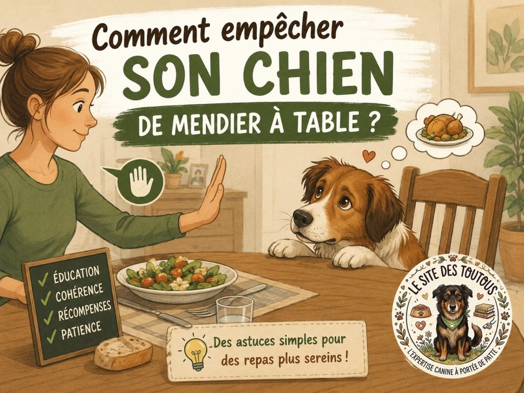 empêcher son chien de mendier à table