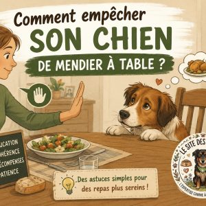 empêcher son chien de mendier à table