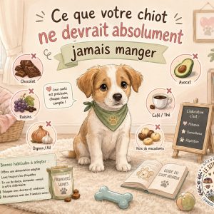 chiot aliments toxiques