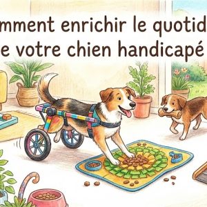enrichir le quotidien d'un chien handicapé