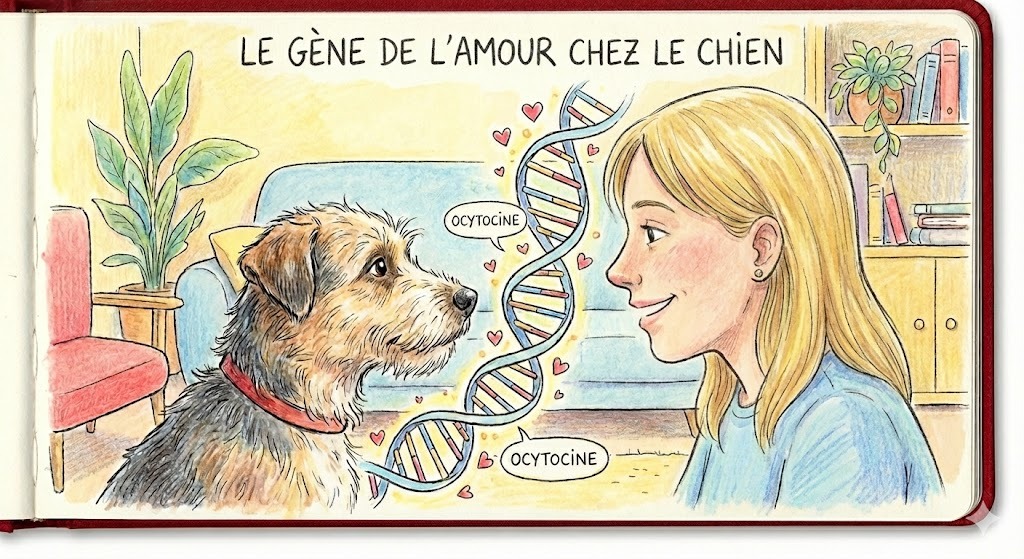 le gène de l'amour chez le chien