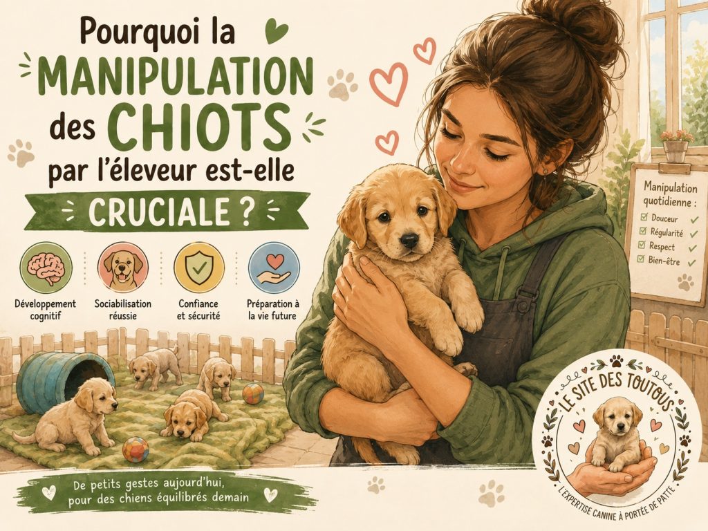 manipulation chien éleveur