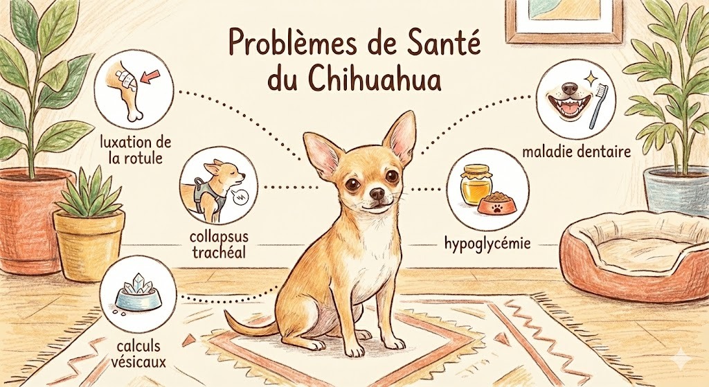les problèmes de santé chez le Chihuahua