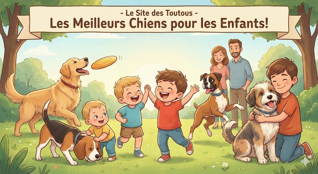 les meilleures races de chiens pour les enfants