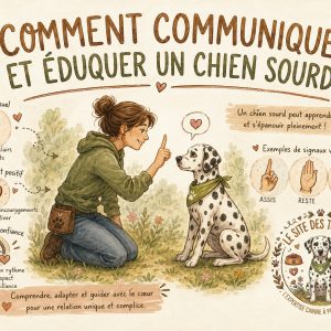 communiquer et éduquer un chien sourd