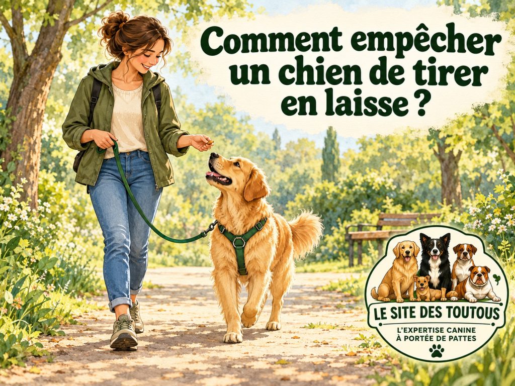 empêcher un chien de tirer en laisse