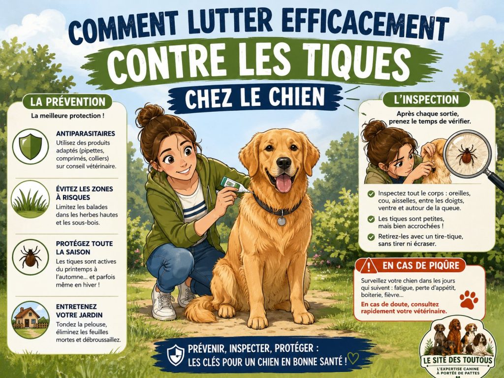protection tiques chien