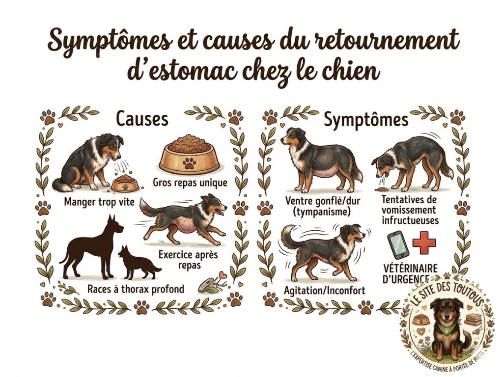 le retournement d'estomac chez le chien