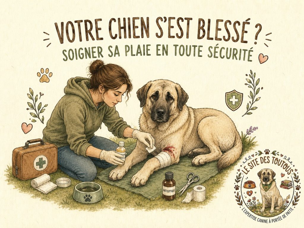 soigner plaie chien