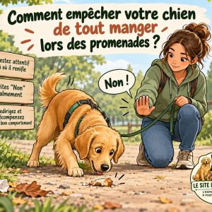 empêcher chien manger déchets