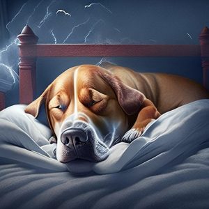 chien qui fait un cauchemar