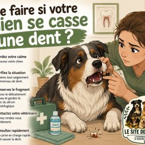 chien dent cassée