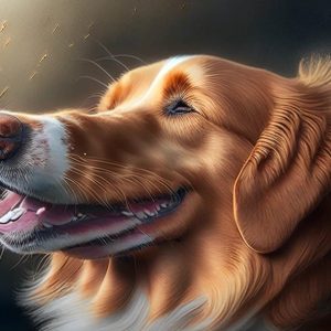 chien qui montre sa langue