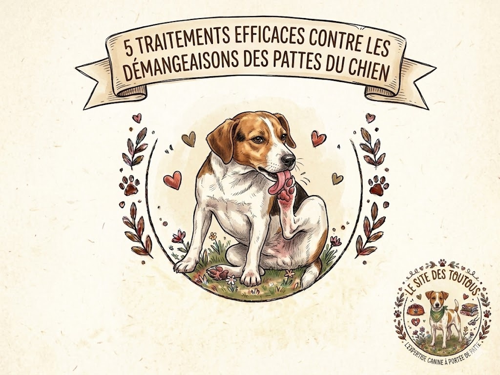 soigner les démangeaisons aux pattes des chiens