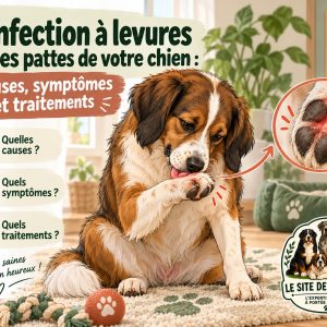 infection à levures pattes chien