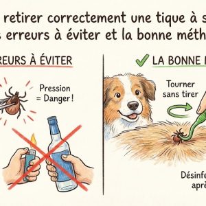 enlever correctement une tique sur un chien