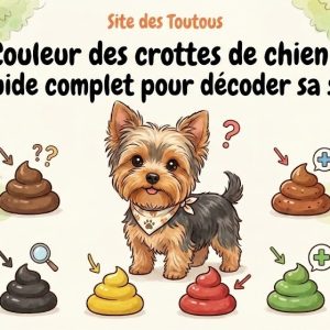 couleurs des crottes de chien pour décoder la santé