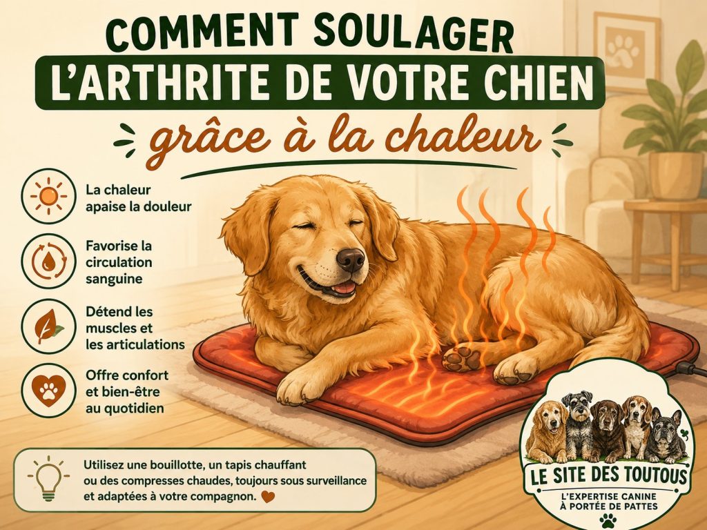 soulager arthrite chien chaleur