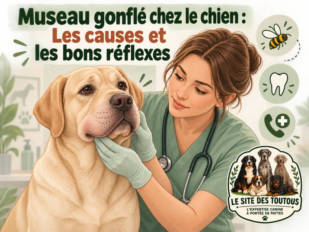 gonflement museau chien