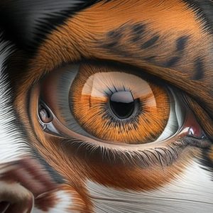 un œil de chien