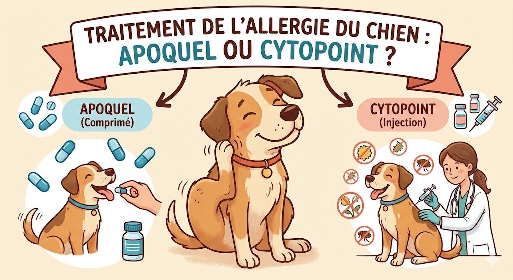 allergies chez le chien : Apoquel ou Cytopoint ?