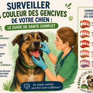 couleurs des gencives du chien