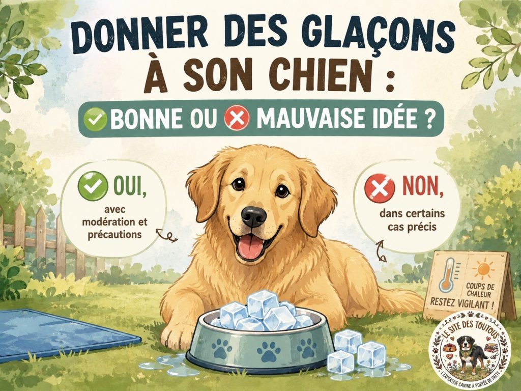 donner des glaçons à son chien