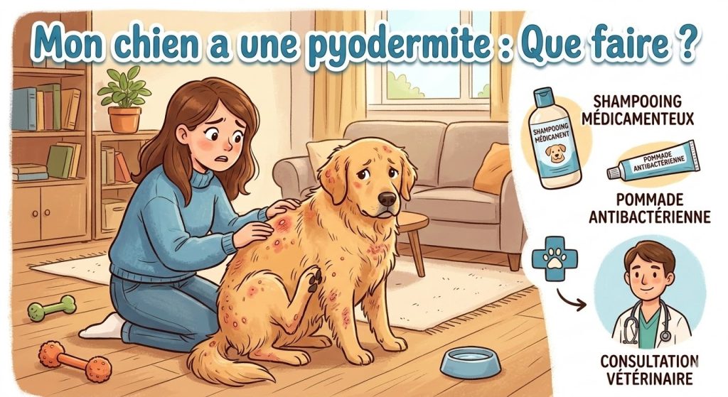 traitement de la pyodermite chez le chien