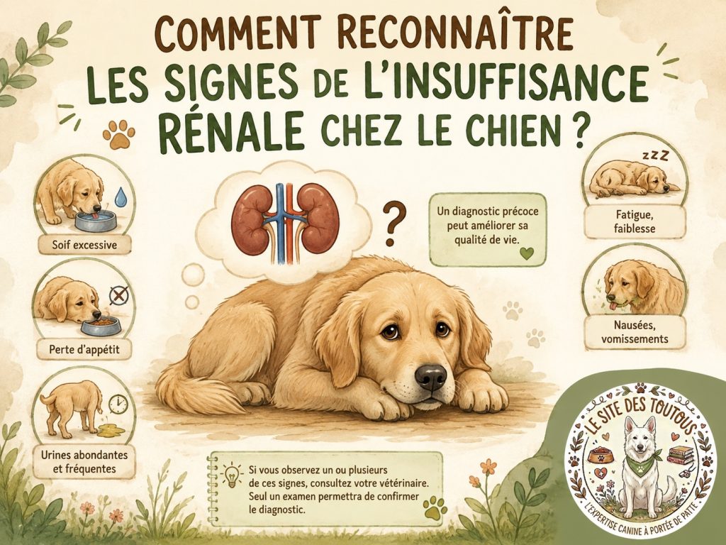 signes insuffisance rénale chien