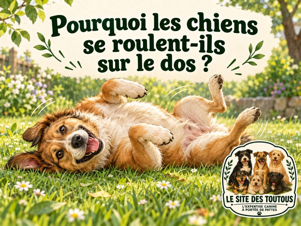 chien roulade sur le dos