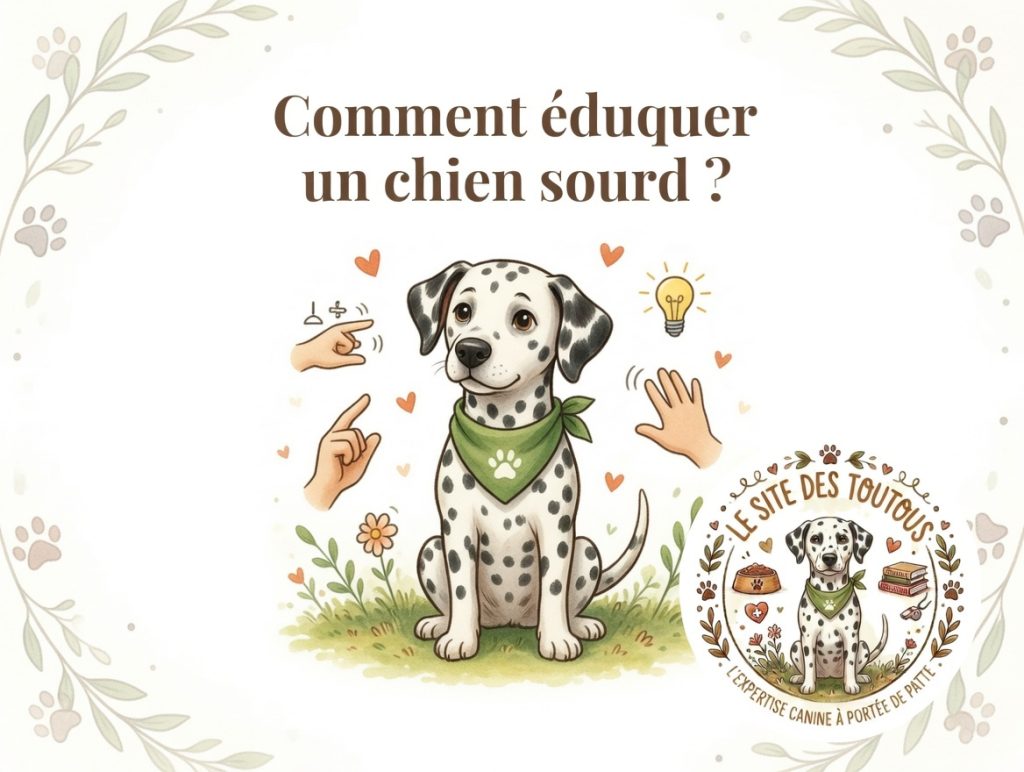 éducation d'un chien sourd