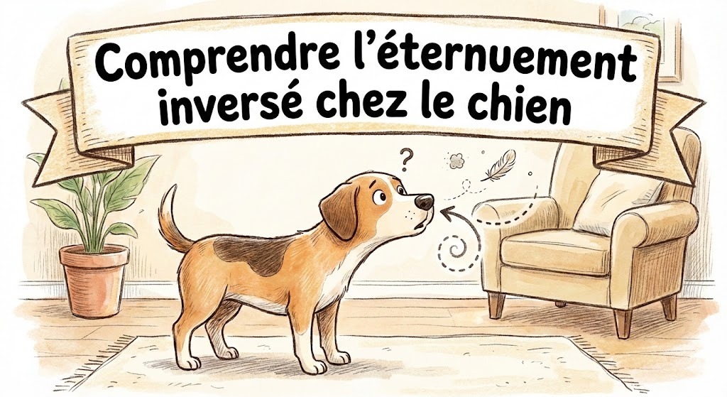 l'éternuement inversé chez le chien