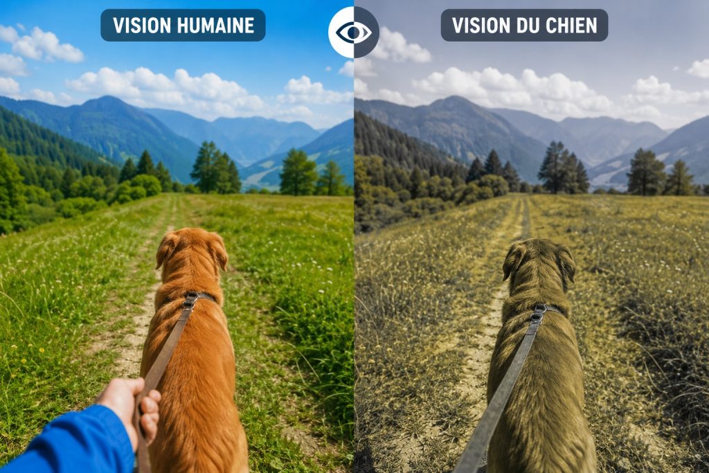 vision humain vs vision chien