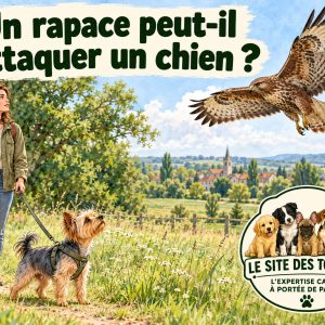 attaque d'un chien par un rapace
