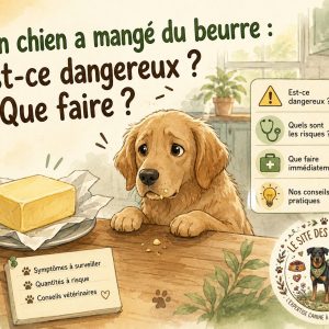 chien mange beurre