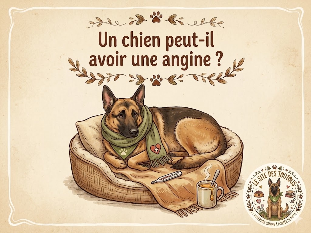 un chien peut-il attraper une angine ?