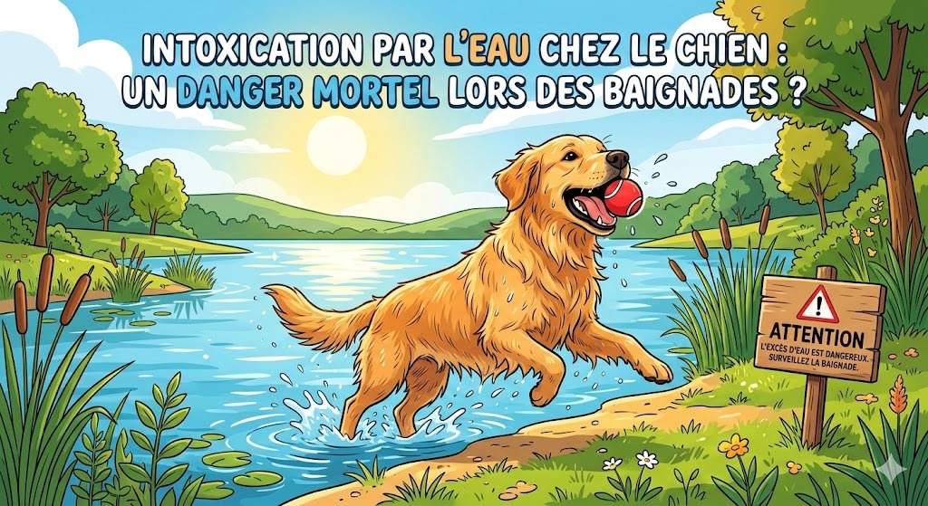 intoxication par l'eau chez le chien