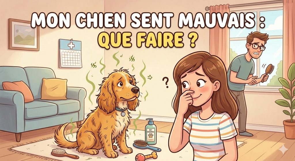 mauvaise odeur chien