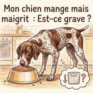 chien qui mange qui maigrit