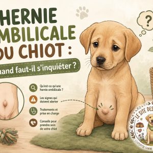 Hernie ombilicale du chiot