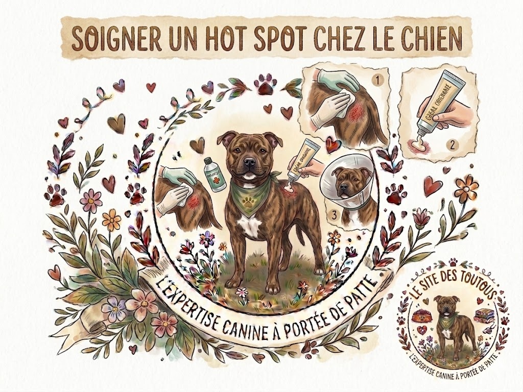 soigner un hot spot chez le chien