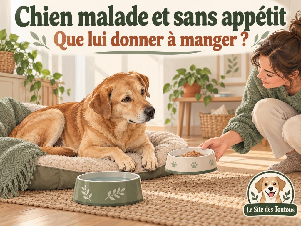 chien malade manque appétit