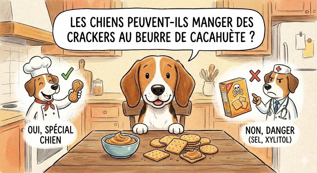 les chiens peuvent-ils manger des crackers au beurre de cacahuète ?