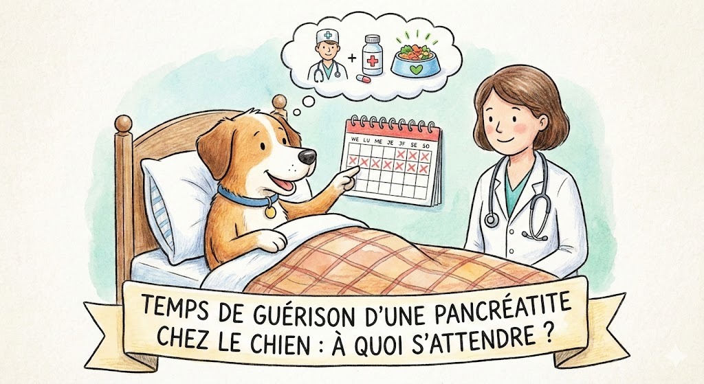 temps de guérison d'une pancréatite chez le chien