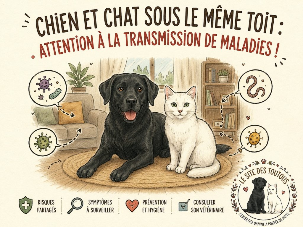 transmission maladies entre les chats et les chiens