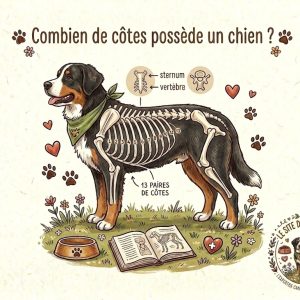 nombre de côtes d'un chien