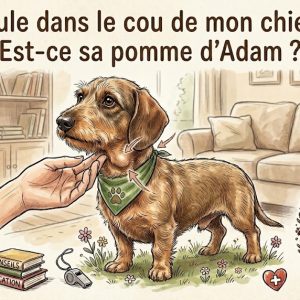 pomme d'Adam chez le chien