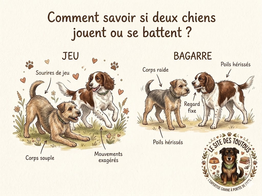chiens : jeux ou bagarre ?